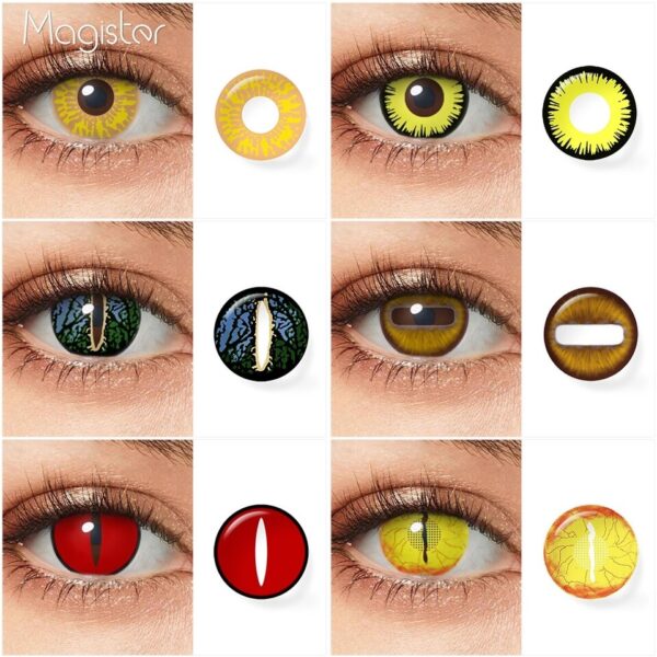 Green Snake Eye 30 Day Coloured Contact Lenses, Reptile Cobra Lens